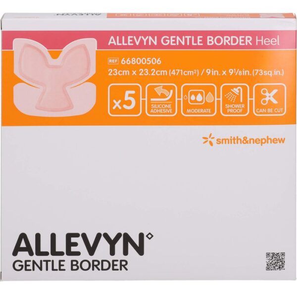 ALLEVYN Gentle Border Heel Schaumverband 5 St.