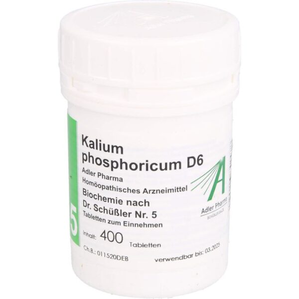 BIOCHEMIE Adler 5 Kalium phosphoricum D 6 Tabl. 400 St.