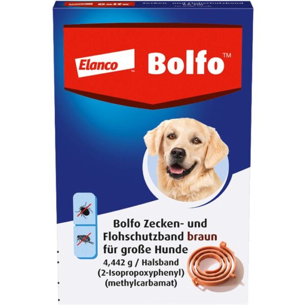 BOLFO Flohschutzband braun f.große Hunde 1 St.