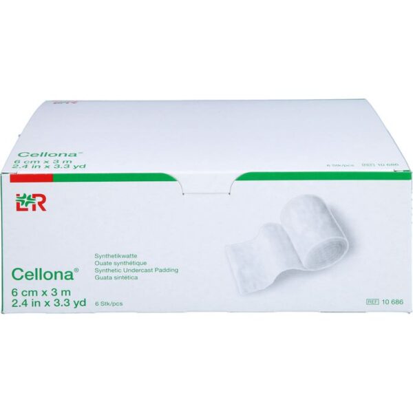 CELLONA Synthetikwatte 6 cmx3 m Rolle 6 St.