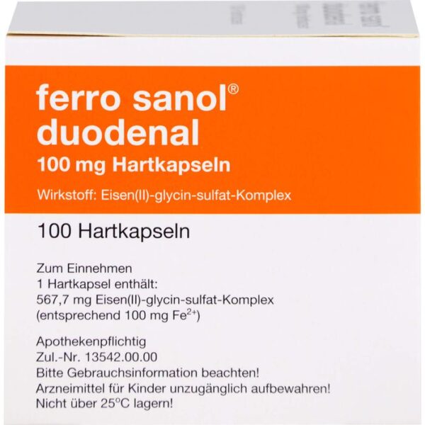 FERRO SANOL duodenal Hartkaps.m.msr.überz.Pell. 100 St.