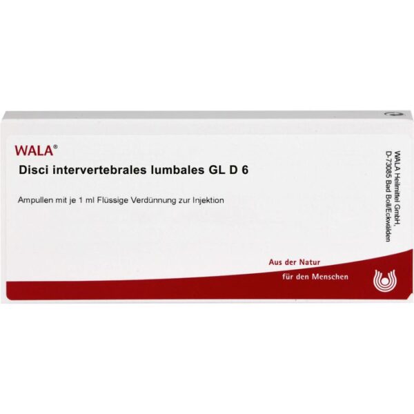 DISCI intervertebrales lumbales GL D 6 Ampullen 10 ml