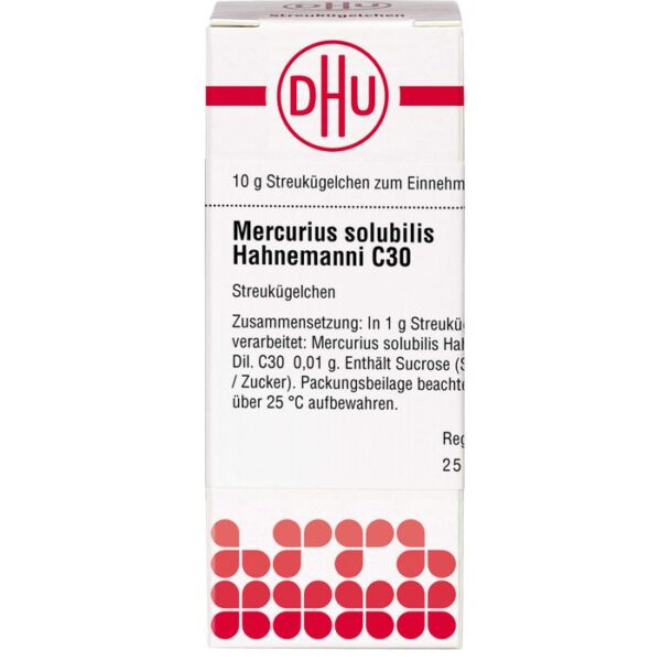 MERCURIUS SOLUBILIS Hahnemanni C 30 Globuli 10 g