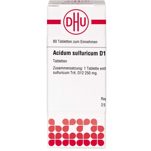 ACIDUM SULFURICUM D 12 Tabletten 80 St.