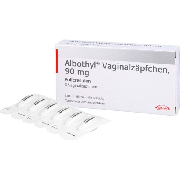 ALBOTHYL Vaginalzäpfchen 90 mg 6 St.