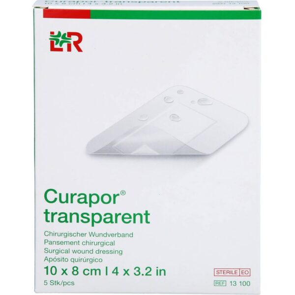 CURAPOR Wundverband steril transparent 8x10 cm 5 St.