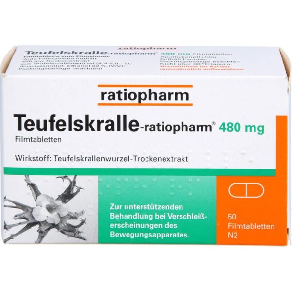 TEUFELSKRALLE-RATIOPHARM Filmtabletten 50 St.