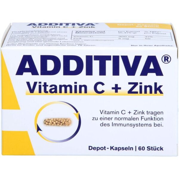 ADDITIVA Vitamin C Depot 300 mg Kapseln 60 St.