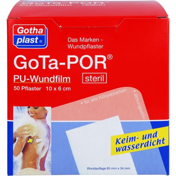 GOTA-POR PU Wundfilm 10x6 cm steril Pflaster 50 St.