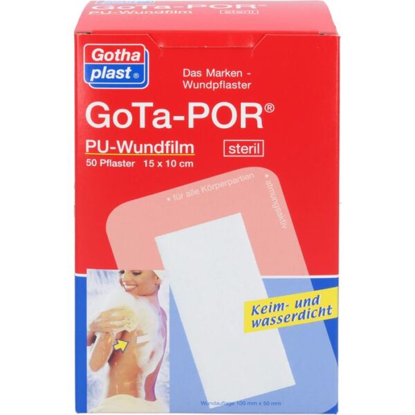 GOTA-POR PU Wundfilm 15x10 cm steril Pflaster 50 St.