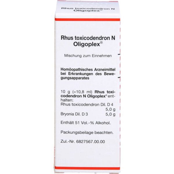 RHUS TOXICODENDRON N Oligoplex Liquidum 50 ml