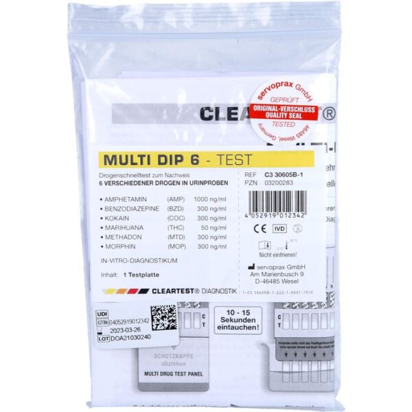 DROGENTEST Multi Dip 6 AMP 1 St.