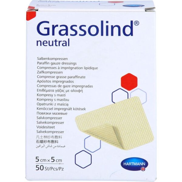 GRASSOLIND Salbenkompressen 5x5 cm steril 50 St.