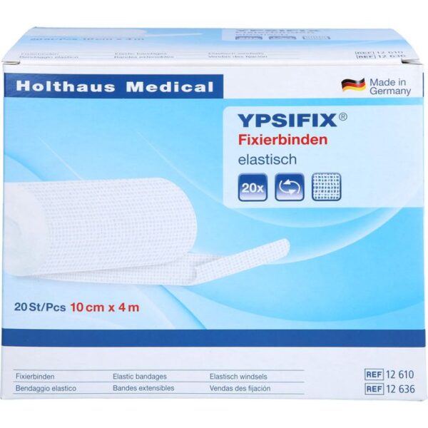 FIXIERBINDE YPSIFIX elastisch 10 cmx4 m lose 20 St.