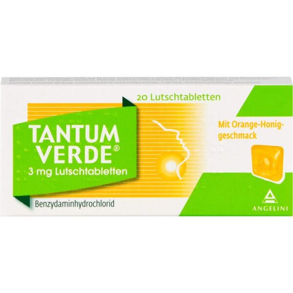 TANTUM VERDE 3 mg Lutschtabl.m.Orange-Honiggeschm. 20 St.