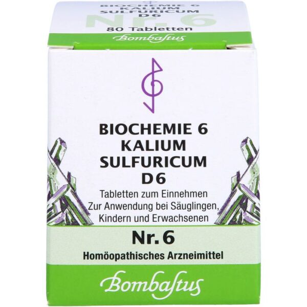 BIOCHEMIE 6 Kalium sulfuricum D 6 Tabletten 80 St.