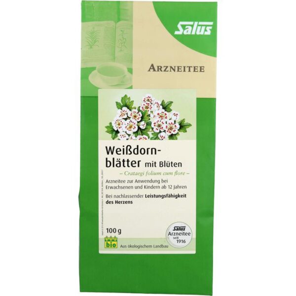 WEISSDORNBLÄTTER m.Blüten Arzneitee Bio Salus 100 g