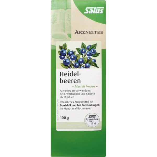 HEIDELBEEREN ARZNEITEE Myrtilli fructus Bio Salus 100 g