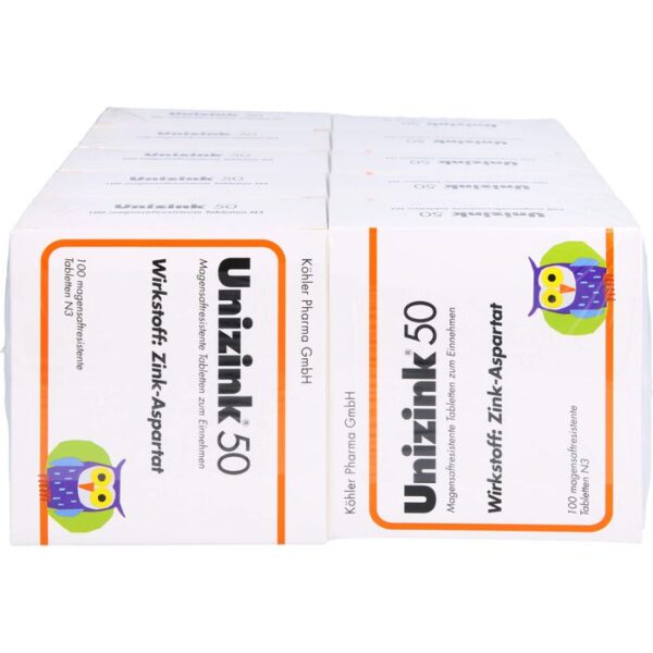 UNIZINK 50 magensaftresistente Tabletten 1000 St.