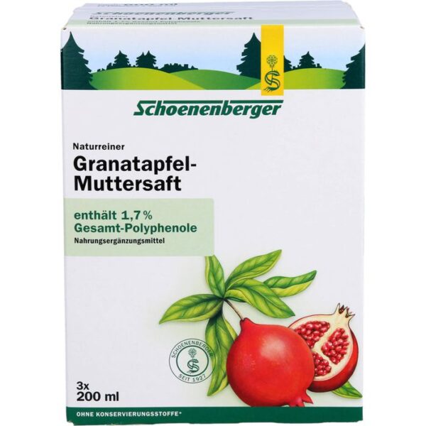 GRANATAPFEL MUTTERSAFT Schoenenberger Heilpfl.S. 600 ml