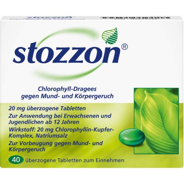 STOZZON Chlorophyll überzogene Tabletten 40 St.