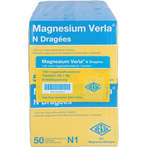 MAGNESIUM VERLA N Dragees 1000 St.