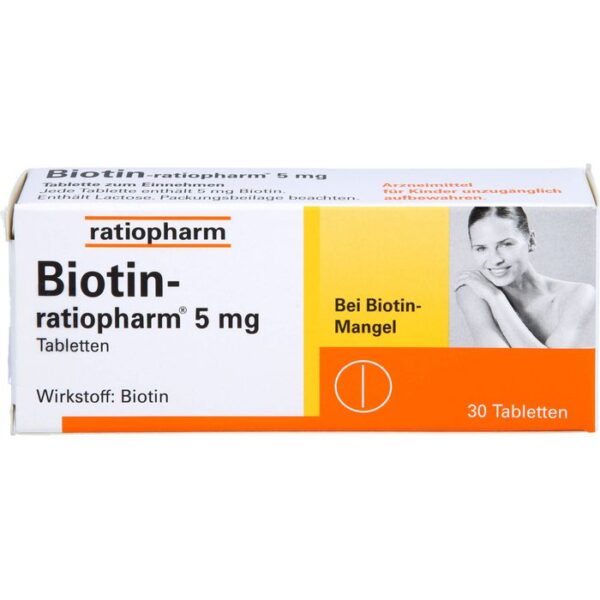 BIOTIN-RATIOPHARM 5 mg Tabletten 30 St.