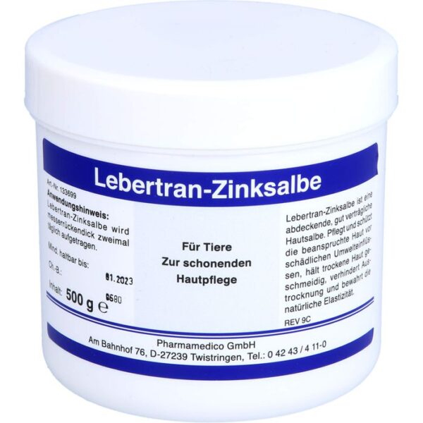 LEBERTRAN ZINKSALBE vet. 500 g