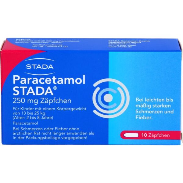 PARACETAMOL STADA 250 mg Zäpfchen 10 St.