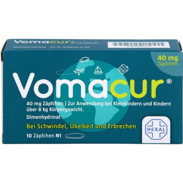 VOMACUR 40 Suppositorien 10 St.