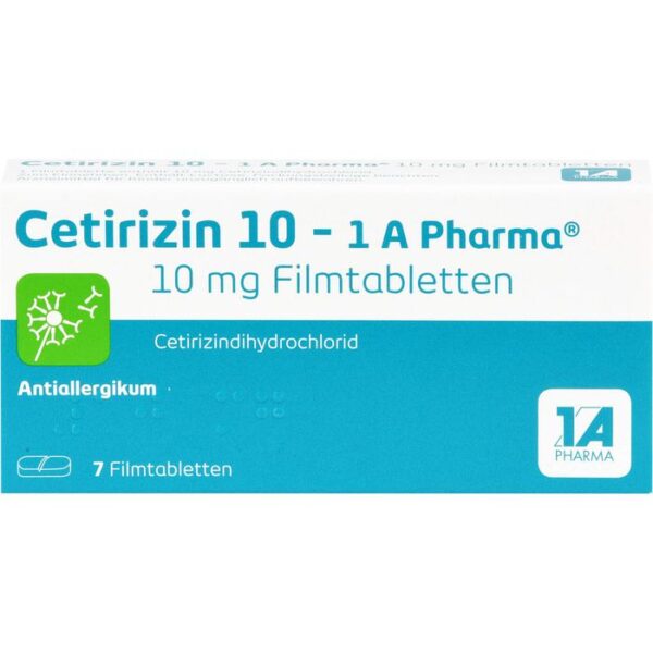 CETIRIZIN 10-1A Pharma Filmtabletten 7 St.