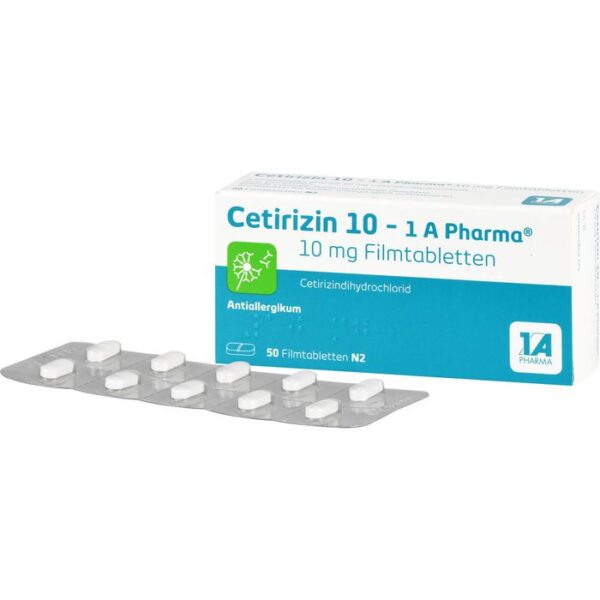 CETIRIZIN 10-1A Pharma Filmtabletten 50 St.