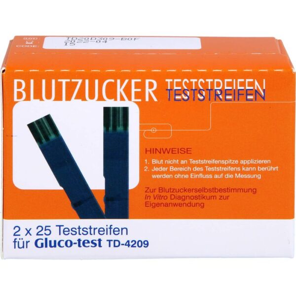 GLUCO TEST Blutzuckerteststreifen 50 St.