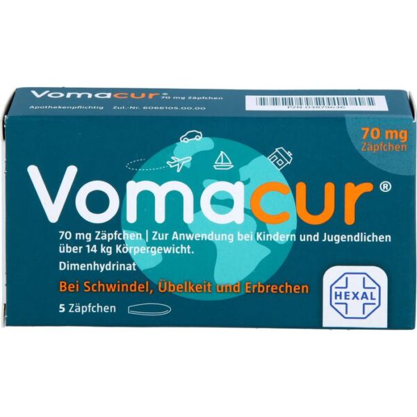 VOMACUR 70 Suppositorien 5 St.