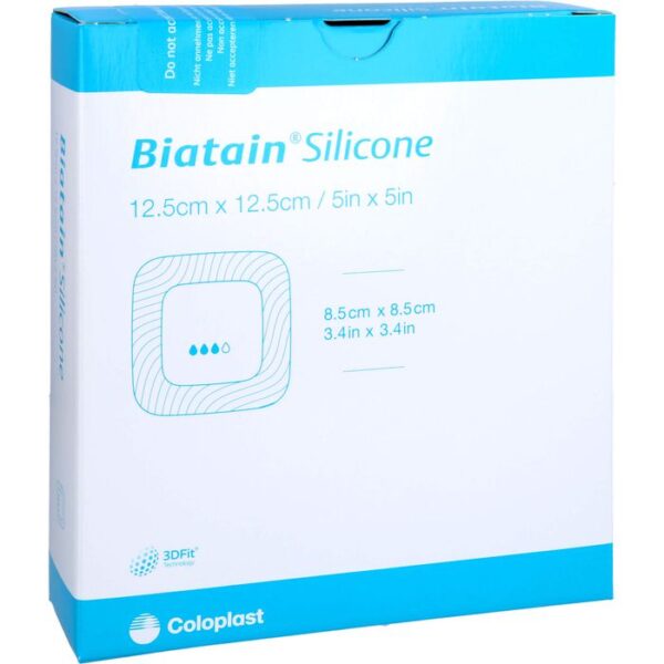 BIATAIN Silicone Schaumverband 12,5x12,5 cm 10 St.