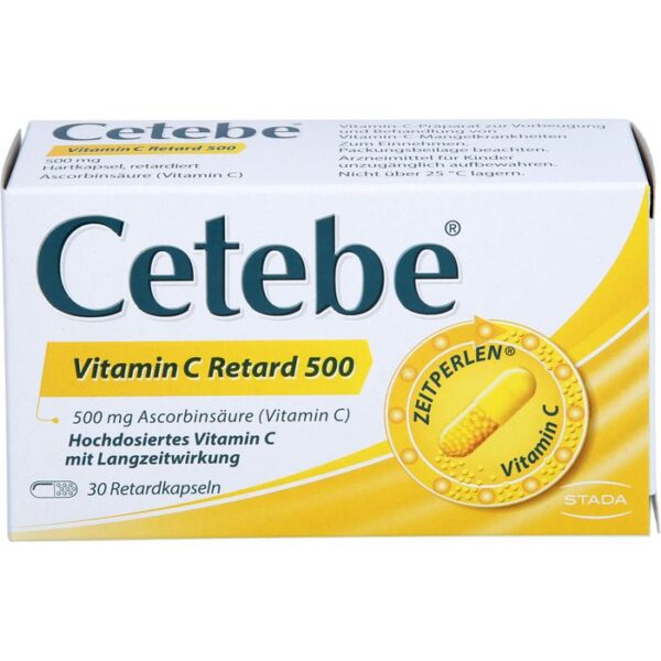 CETEBE Vitamin C Retardkapseln 500 mg 30 St.