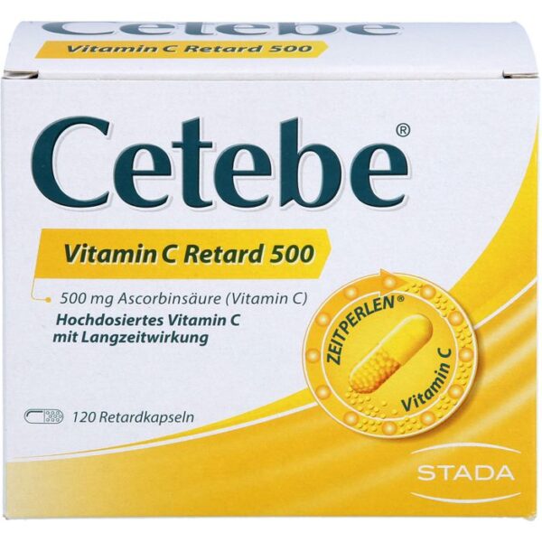 CETEBE Vitamin C Retardkapseln 500 mg 120 St.