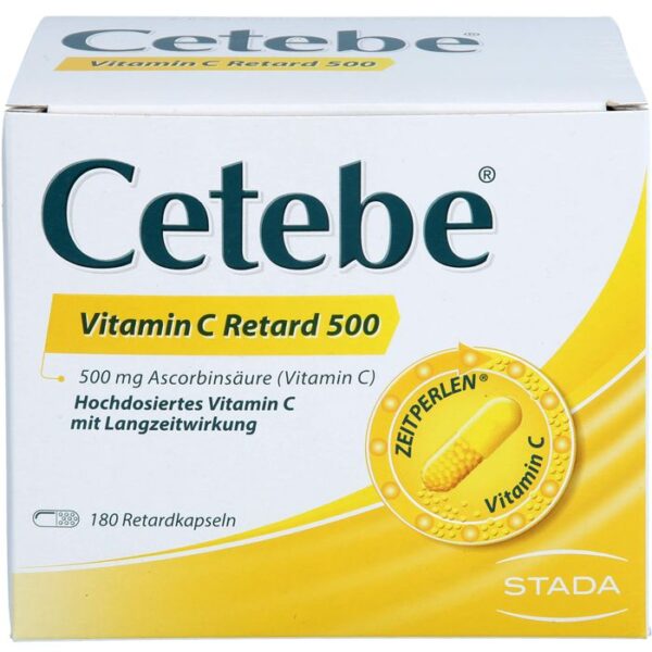 CETEBE Vitamin C Retardkapseln 500 mg 180 St.