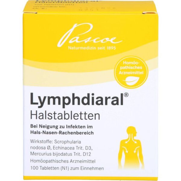 LYMPHDIARAL HALSTABLETTEN 100 St.