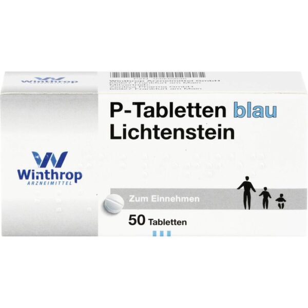 P TABLETTEN blau 8 mm Teilk. 50 St.