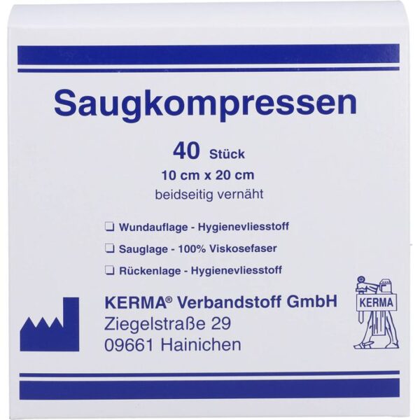 SAUGKOMPRESSEN unsteril 10x20 cm 40 St.