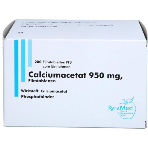 CALCIUMACETAT 950 mg Filmtabletten 200 St.