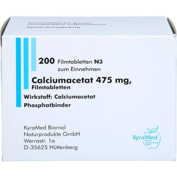 CALCIUMACETAT 475 mg Filmtabletten 200 St.