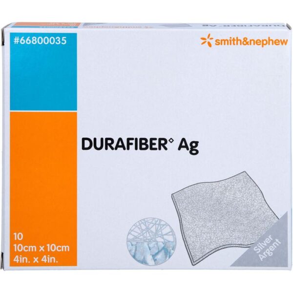 DURAFIBER Ag 10x10 cm Verband 10 St.