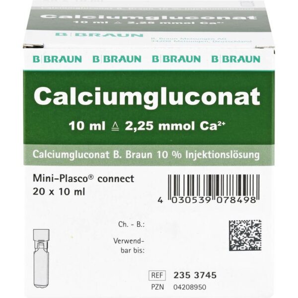 CALCIUMGLUCONAT 10% MPC Injektionslösung 200 ml