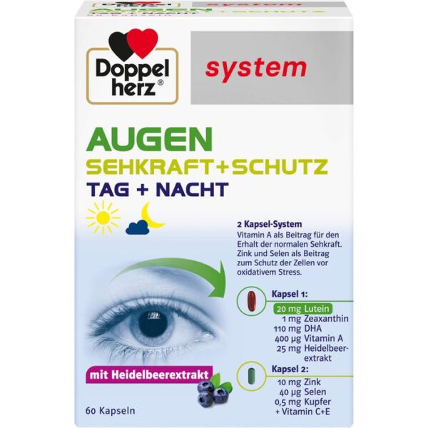 DOPPELHERZ Augen Sehkraft+Schutz system Kapseln 60 St.