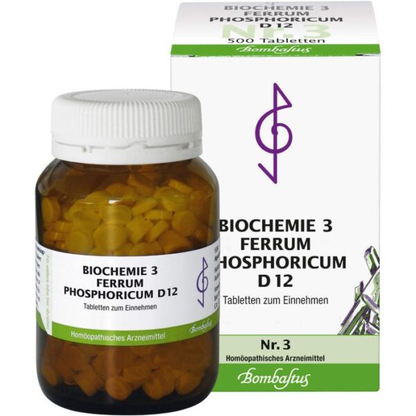 BIOCHEMIE 3 Ferrum phosphoricum D 12 Tabletten 500 St.