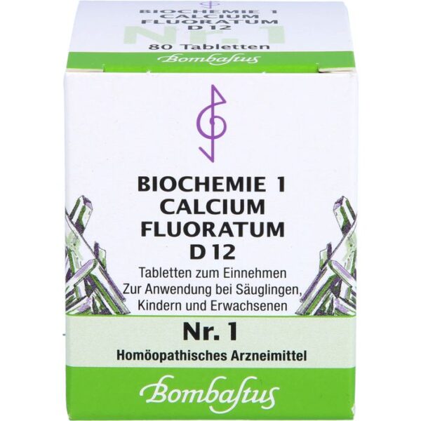 BIOCHEMIE 1 Calcium fluoratum D 12 Tabletten 80 St.