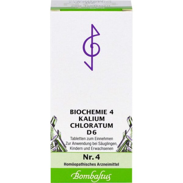 BIOCHEMIE 4 Kalium chloratum D 6 Tabletten 200 St.