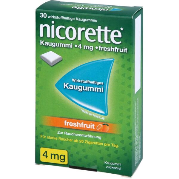 NICORETTE Kaugummi 4 mg freshfruit 30 St.